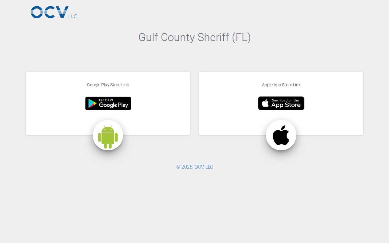 GCSO app current inmate search for Gulf County booking custody